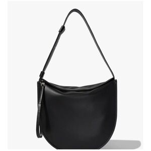 Proenza Schouler Black Leather Crescent Shoulder Bag
